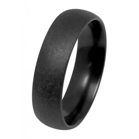 BLACK DUETTO , MATT FINISH RING, 6mm.