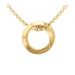 CALVIN KLEIN TWISTED RING NECKLACE ( Gold )