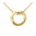 CALVIN KLEIN TWISTED RING NECKLACE ( Gold )