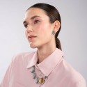 Lumoava Lily kaulakoru Hopeaa/keltakullattua hopeaa