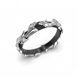 Festive 14k Valkokulta Timanttisormus Feeniks 0,08 ct