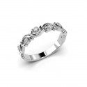 Festive Valkokulta Timanttisormus Feeniks Siro 0,06 ct