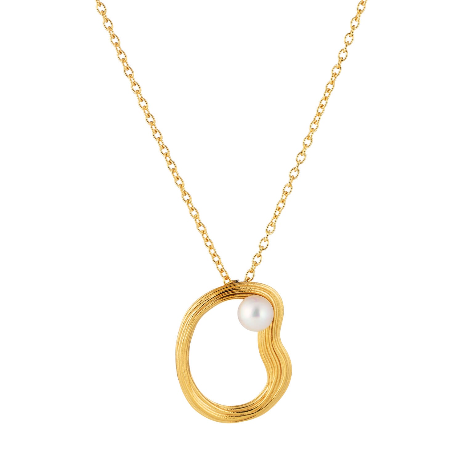 Enchanting Uoma pendant, yellow gold-plated silver