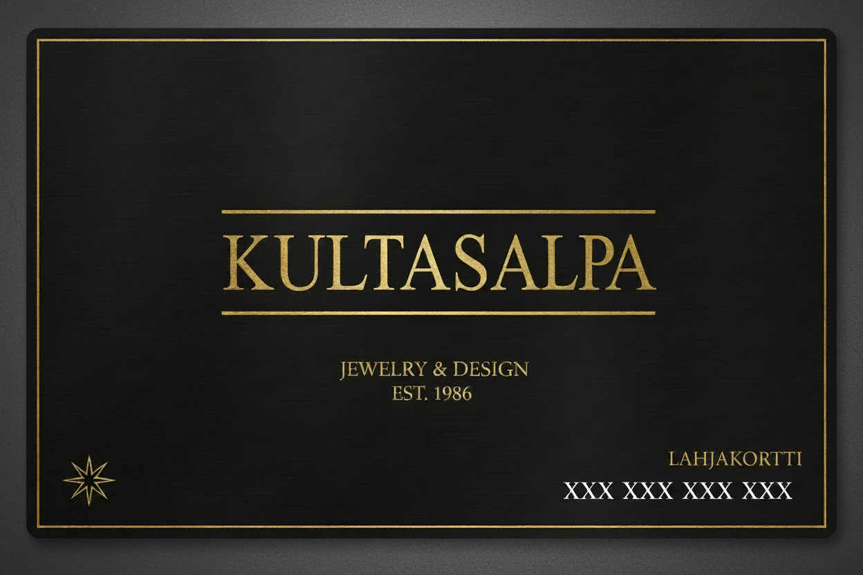 Kultasalpa Gift Card with Logo