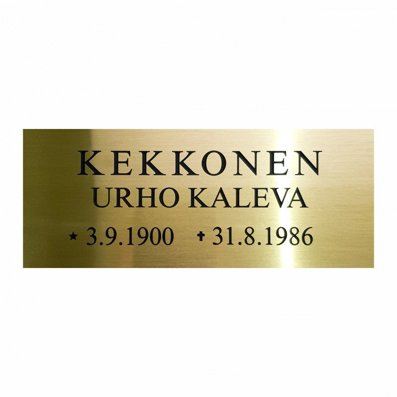 Muistolaatta - Messinki